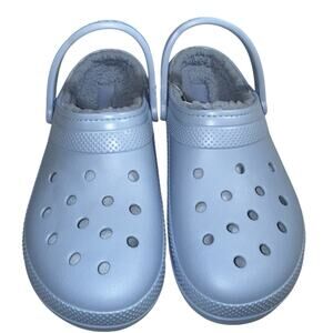 Crocs Blue classic lined clogs unisex SZ/Men 13-W15